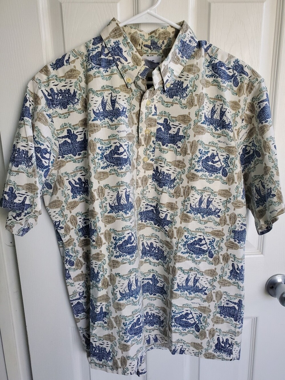 Vintage Reyn Spooner Hawaiian Dietrich Varez Reverse Print Men's Sjirt Size L